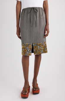 Scotts Pinstripe Sequin Skirt
