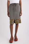 Dries Van Noten Scotts Pinstripe Sequin Skirt