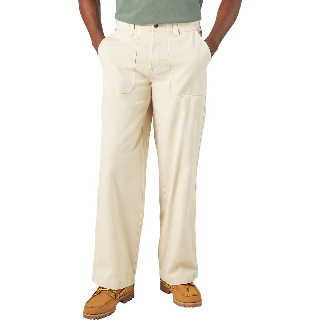 Dickies Fort Smith Loose Fit Twill Utility Pants In White