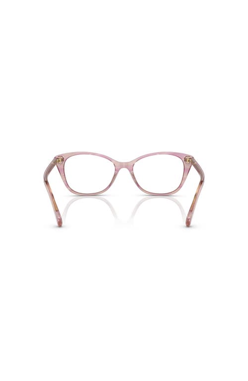 Ralph 53mm Rectangle Optical Glasses In Pink