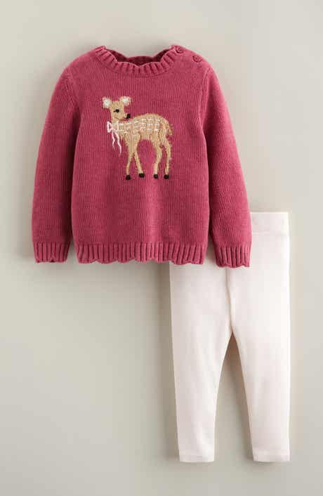 Nordstrom Plush Motif Sweater & Leggings Set