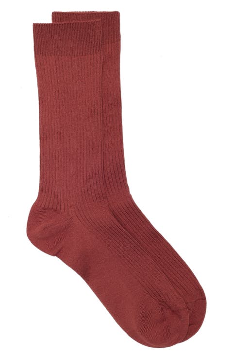Casual Rib Crew Socks