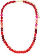 Panacea Red Stone Stand Necklace