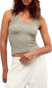 Free People Love Letter Floral Knit Camisole