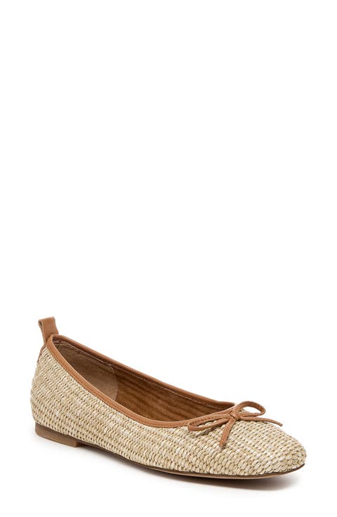 Frankie Raffia Ballet Flat (Women)