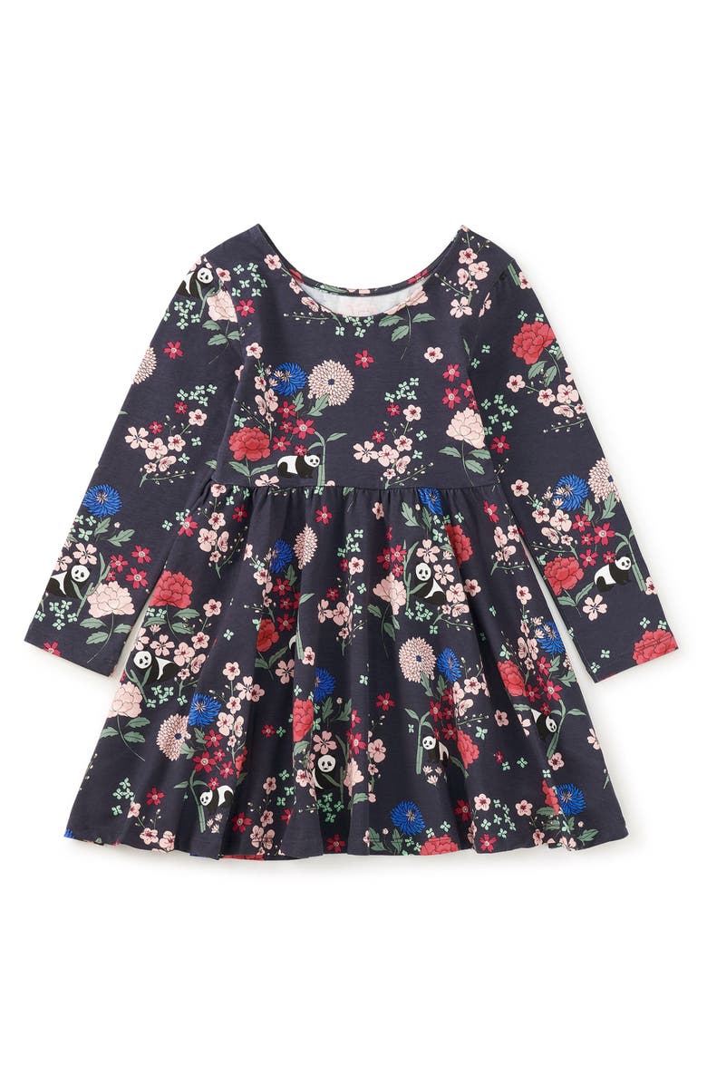 Tea Collection Printed Ballet Dress, Alternate, color, Panda Floral