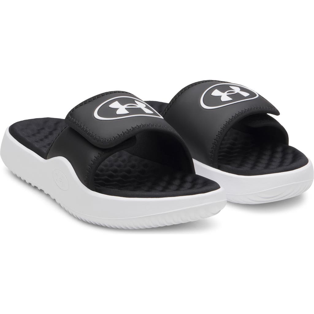 Under Armour Ua Ignite Pro 8 Water Resistant Slide Sandal In Black