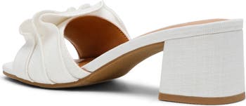 Linnen Slide Sandal