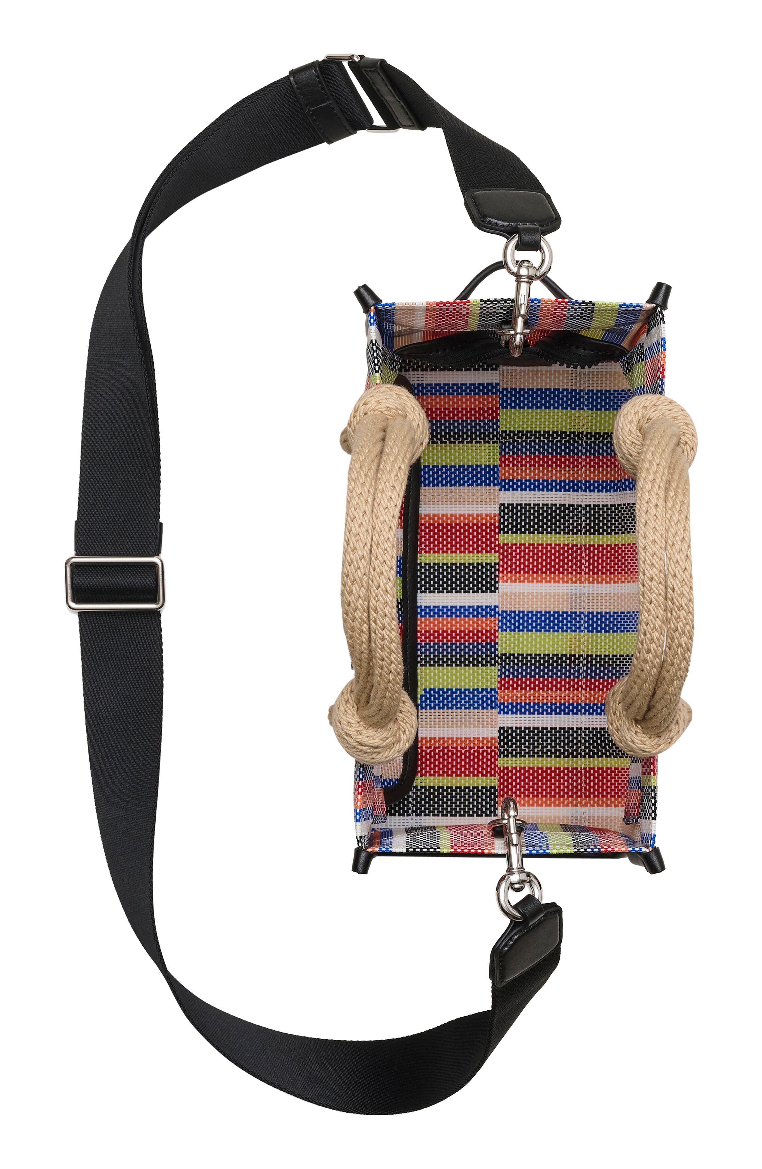 Marc Jacobs The Small Stripe Mesh Tote, Alternate, color, Red Multi