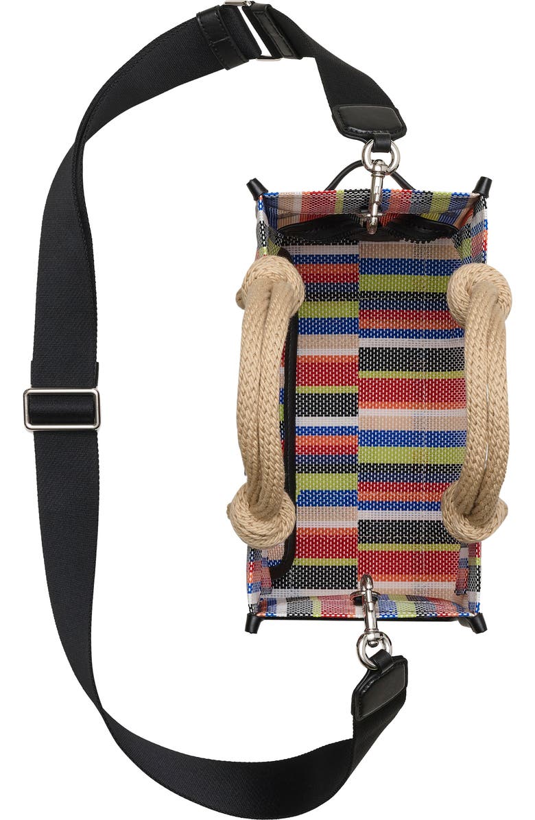 Marc Jacobs The Small Stripe Mesh Tote, Alternate, color, Red Multi