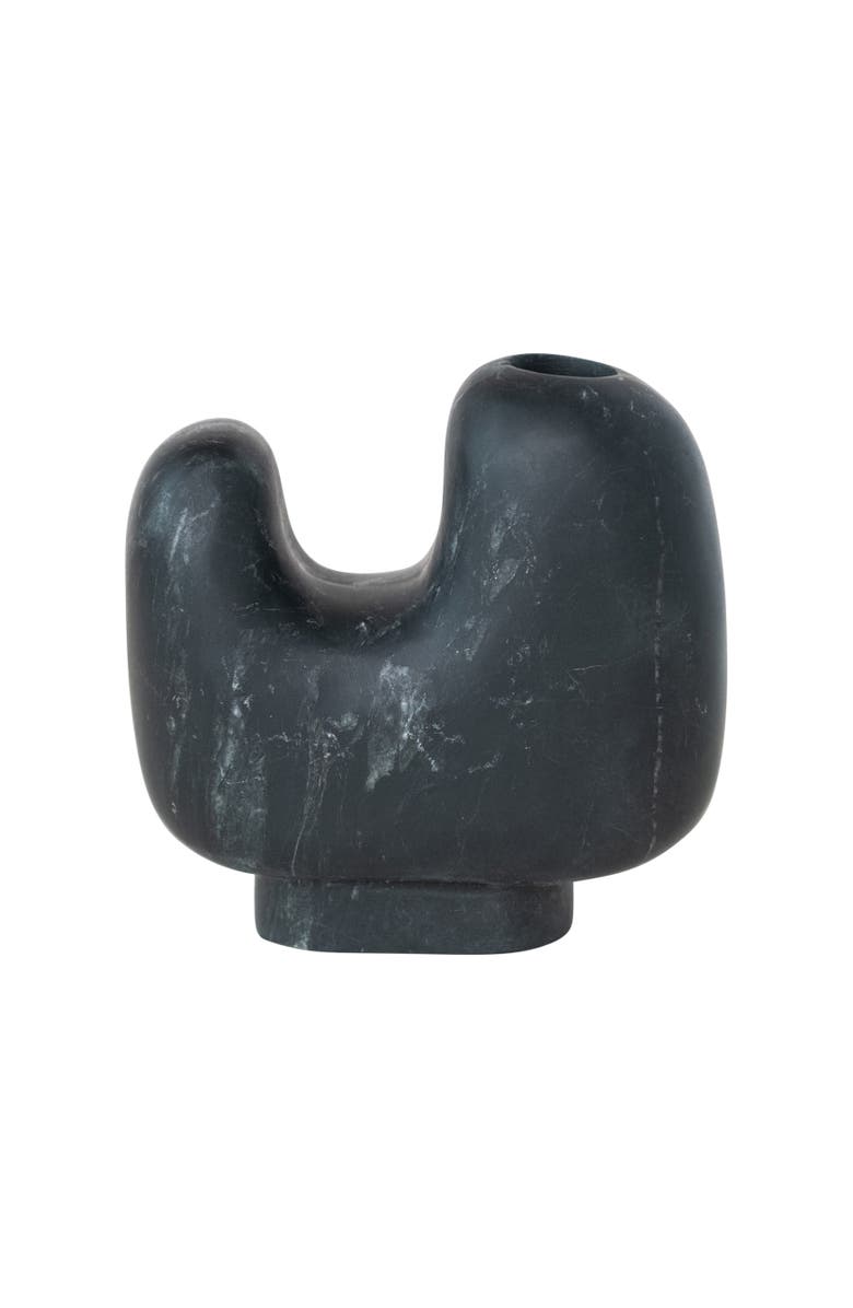 Storied Home Organic Shaped Footed Taper Holder, Main, color, Black