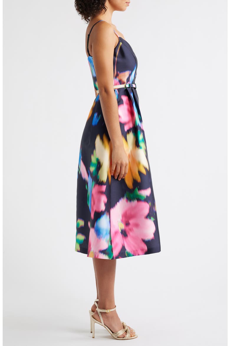 Abstract Floral Cocktail Dress, Alternate, color, NAVY MULTI
