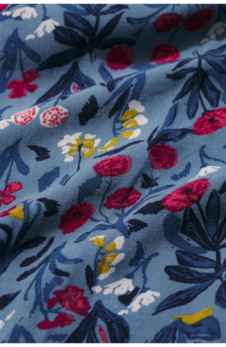 Seasalt Cornwall Marsh Violet Floral Dress, Alternate, color, Spring Stems Seascape Mix