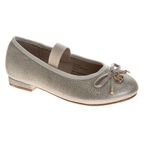 Dress Shoes for Girls Elegant Glitter Finish Classic Formal (Little Kids / Big Kids)