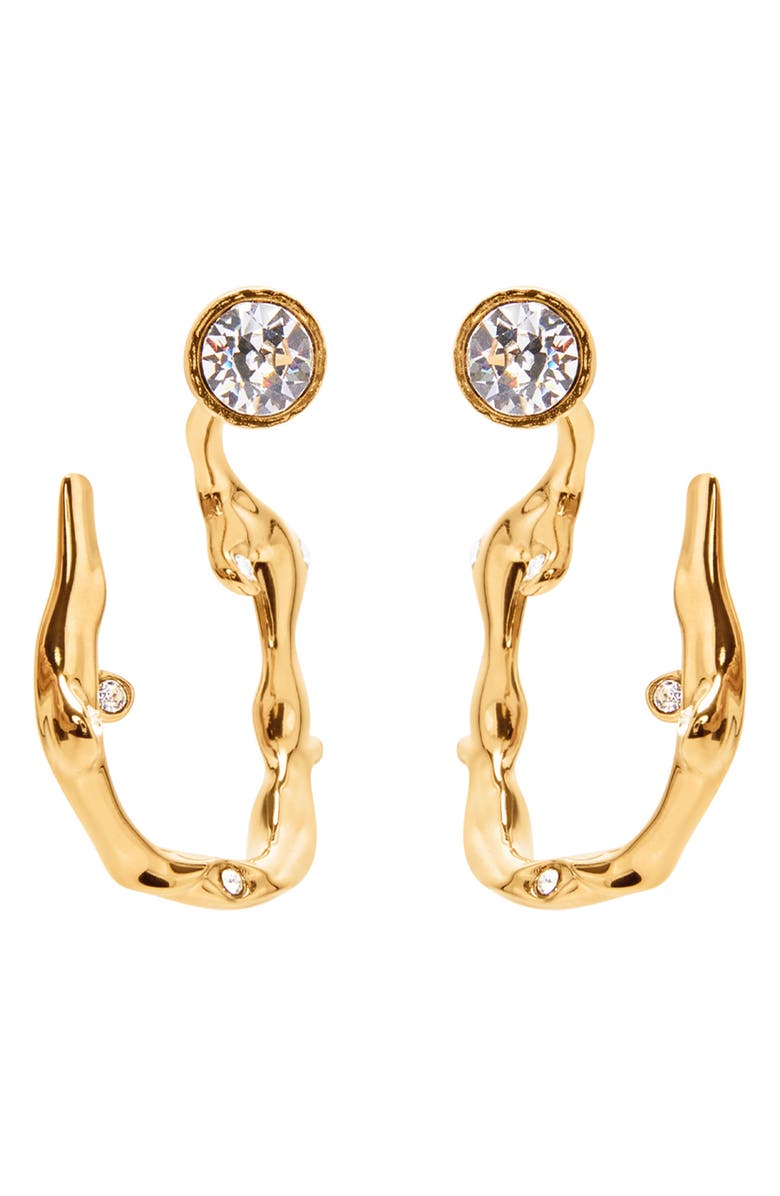 Oscar de la Renta Crystal Branch Drop Earrings, Main, color, 
