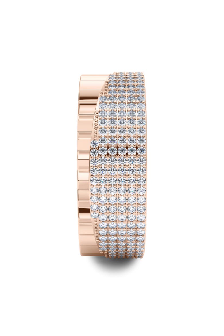 50/50 Fluted Lab Grown Diamond Ring, Alternate, color, 18K ROSE GOLD