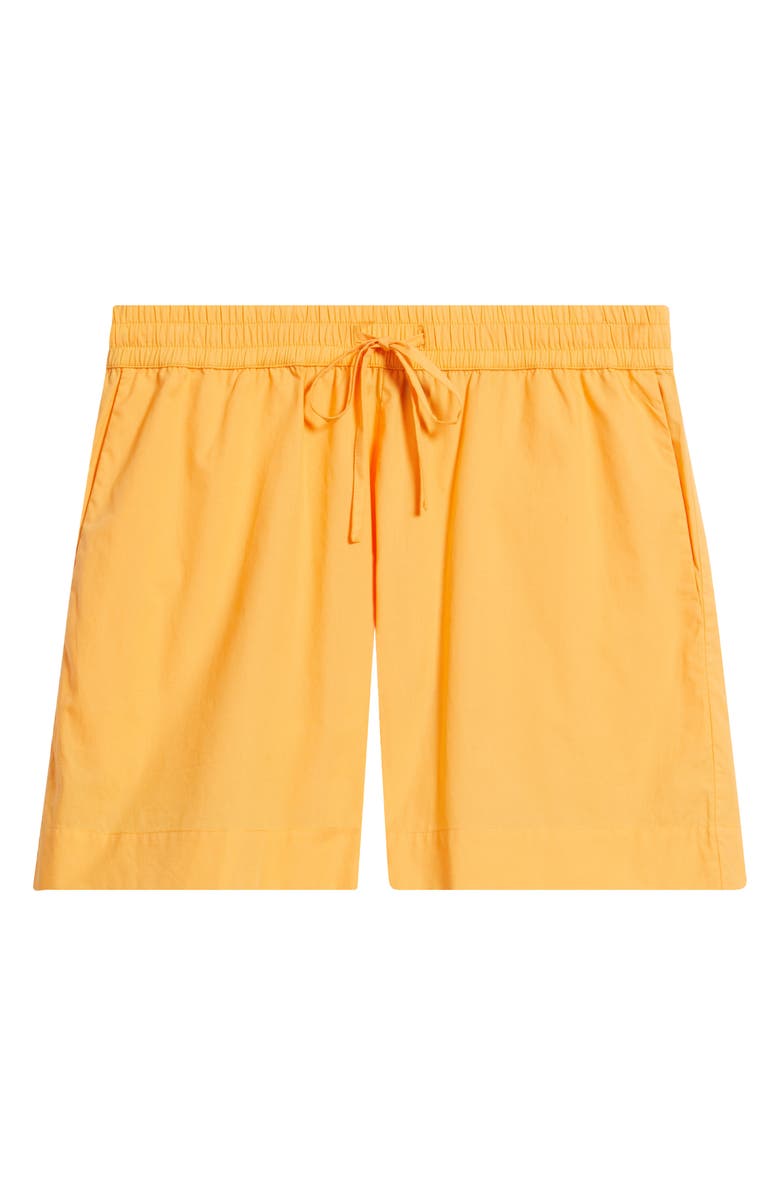 French Connection Rhodes Cotton Poplin Drawstring Shorts, Alternate, color, Clementine