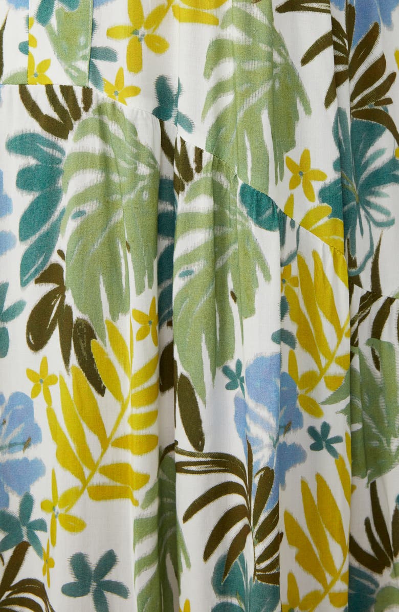 Estelle Antibes Floral Shift Dress, Alternate, color, Sky/ Citron