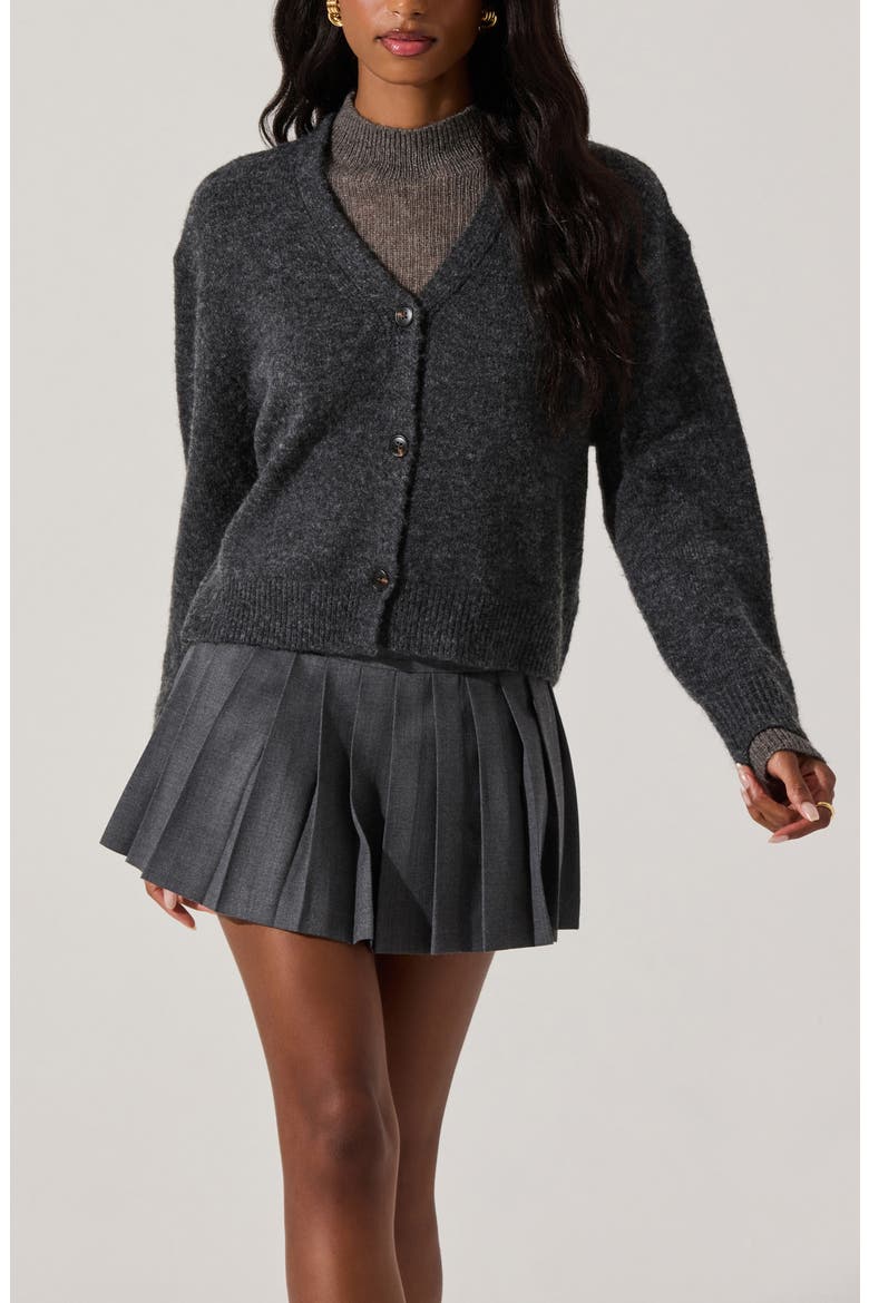 Layered Turtleneck Sweater, Alternate, color, CHARCOAL