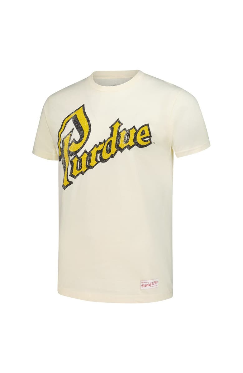 Mitchell & Ness Men's Mitchell & Ness Cream Purdue Boilermakers Vintage Tone T-Shirt, Alternate, color, Cream