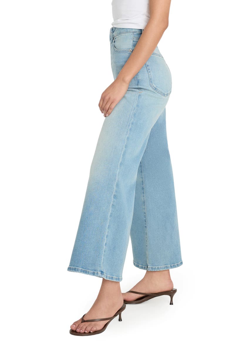 Soft-Tech Good Waist Crop Palazzo Jeans, Alternate, color, INDIGO1225