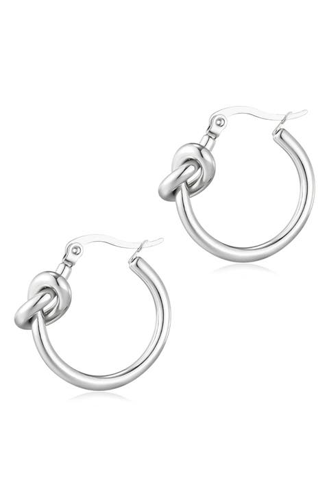 Knotted Hoop Earrings