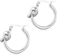 Adornia Knotted Hoop Earrings