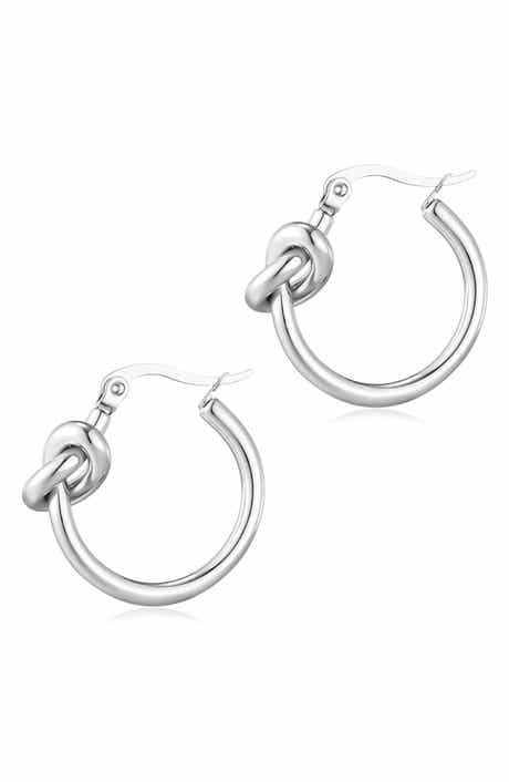 Adornia Knotted Hoop Earrings