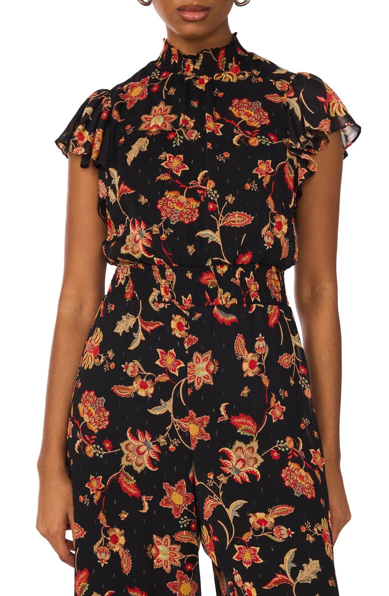 Halogen<sup>®</sup> Smocked Wide Leg Jumpsuit, Alternate, color,