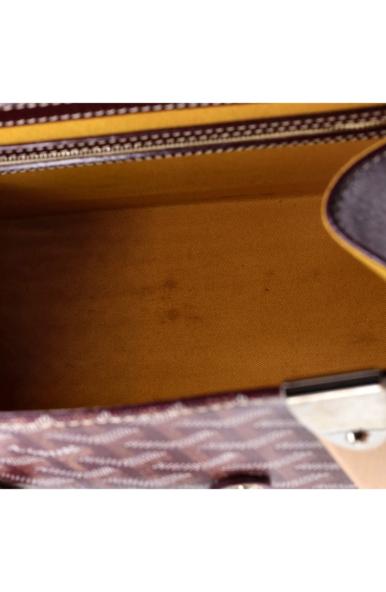 Pre-Owned Goyard Saigon Top Handle Bag Coated Canvas with Leather MM, Alternate, color,