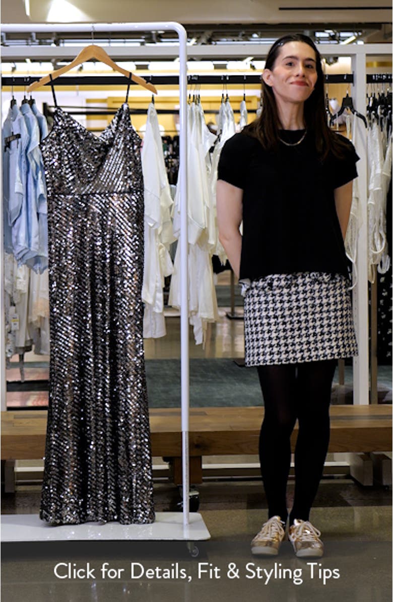 Linear Sequin Mermaid Gown, sales video thumbnail
