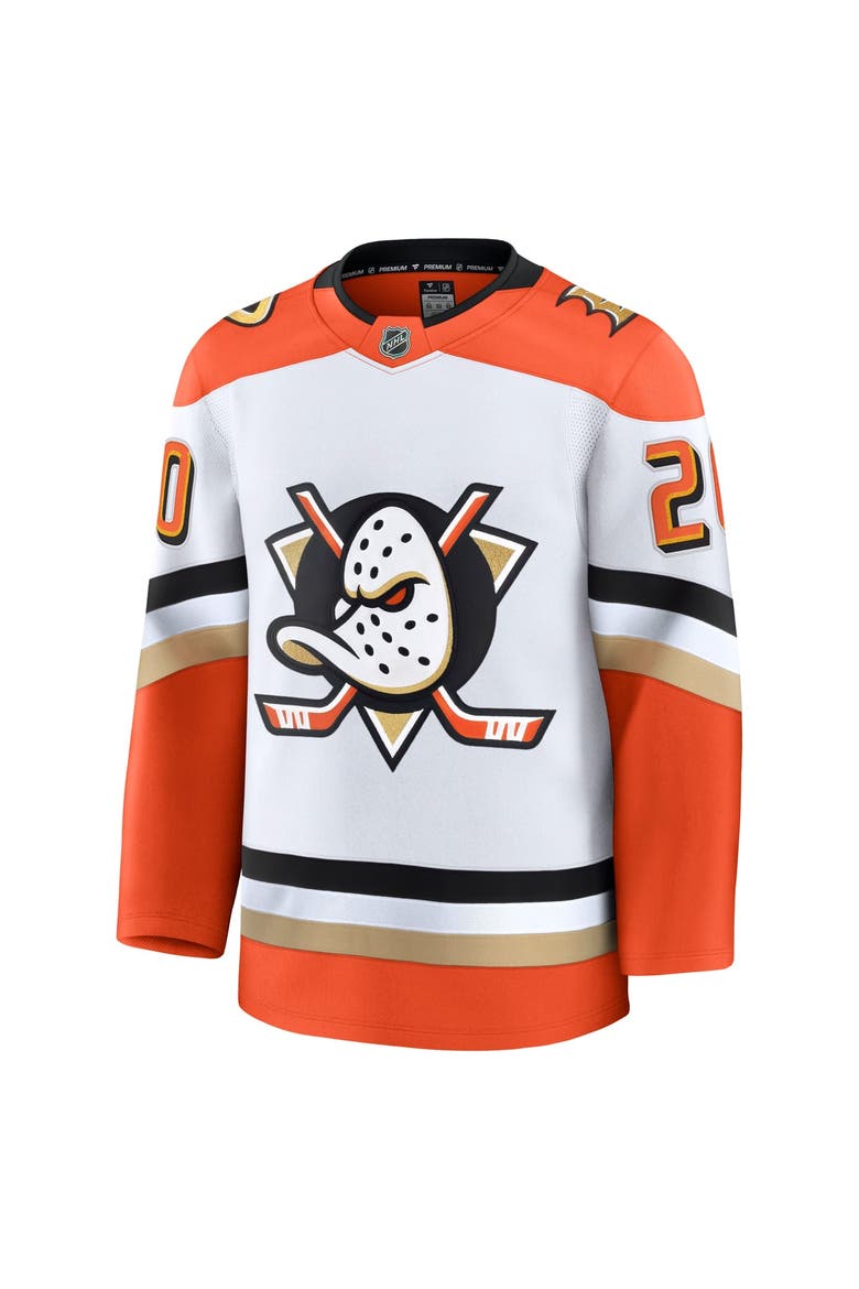 Men's Fanatics Chris Kreider White Anaheim Ducks Away Premium Jersey, Alternate, color, White