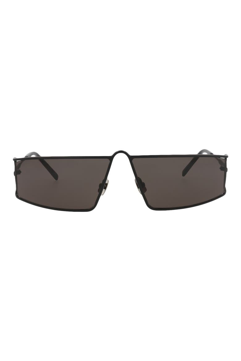 66mm Oversize Square Sunglasses, Main, color, BLACK BLACK BLACK
