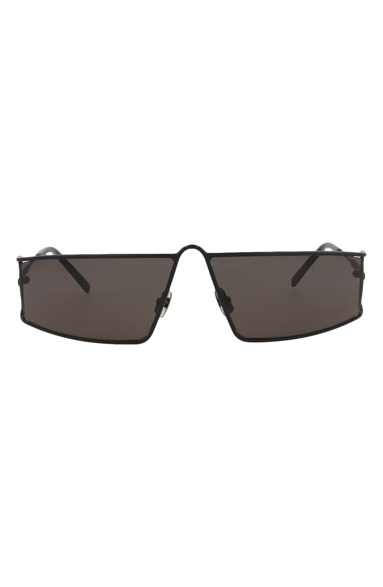 Saint Laurent 66mm Oversize Square Sunglasses, Main, color, 