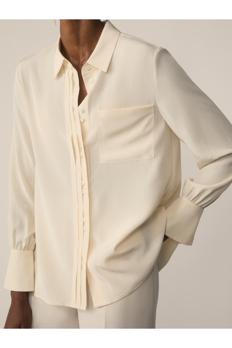 Corso Silk Shirt, Alternate, color, Neutral