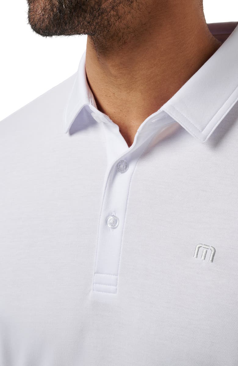 TravisMathew Warm Skies Polo, Alternate, color, White