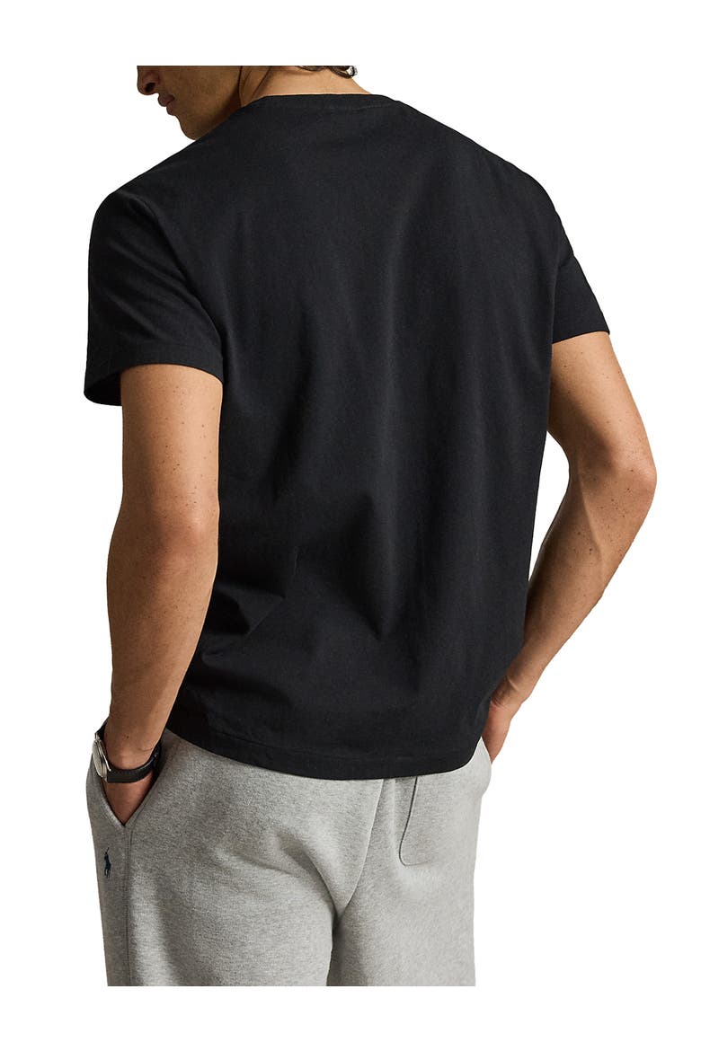 Big & Tall Printed Script T-Shirt, Alternate, color, POLO BLACK