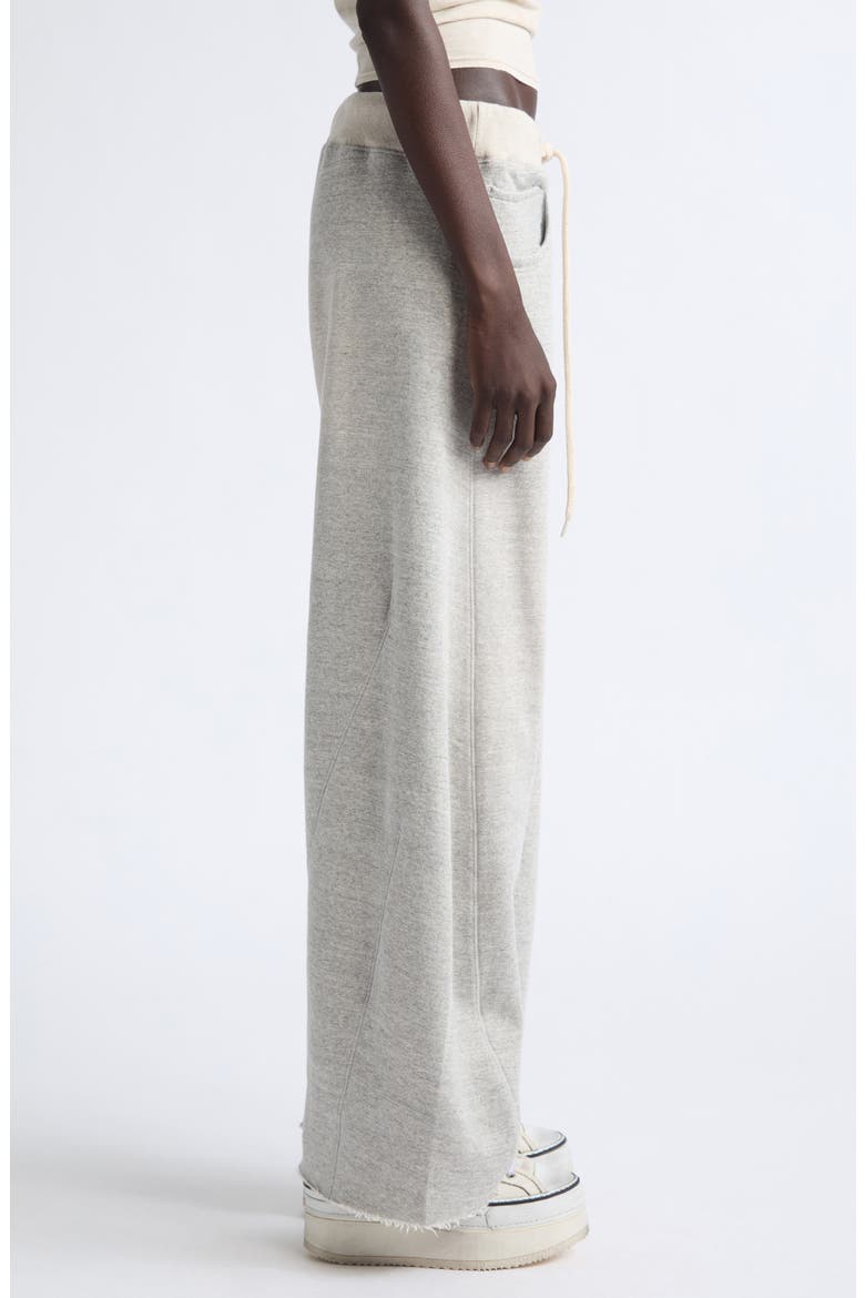 Relaxed Darted Sweatpants, Alternate, color, HEATHER GREY WITH OATMEAL