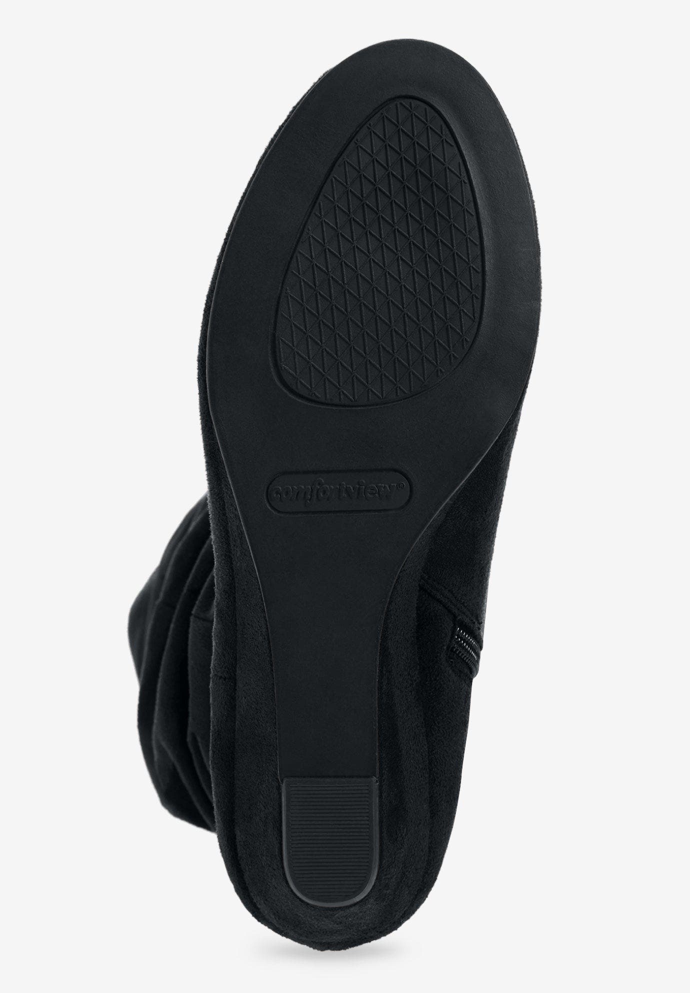 Comfortview The Tamara Tall Wide Calf Boot, Alternate, color, Black