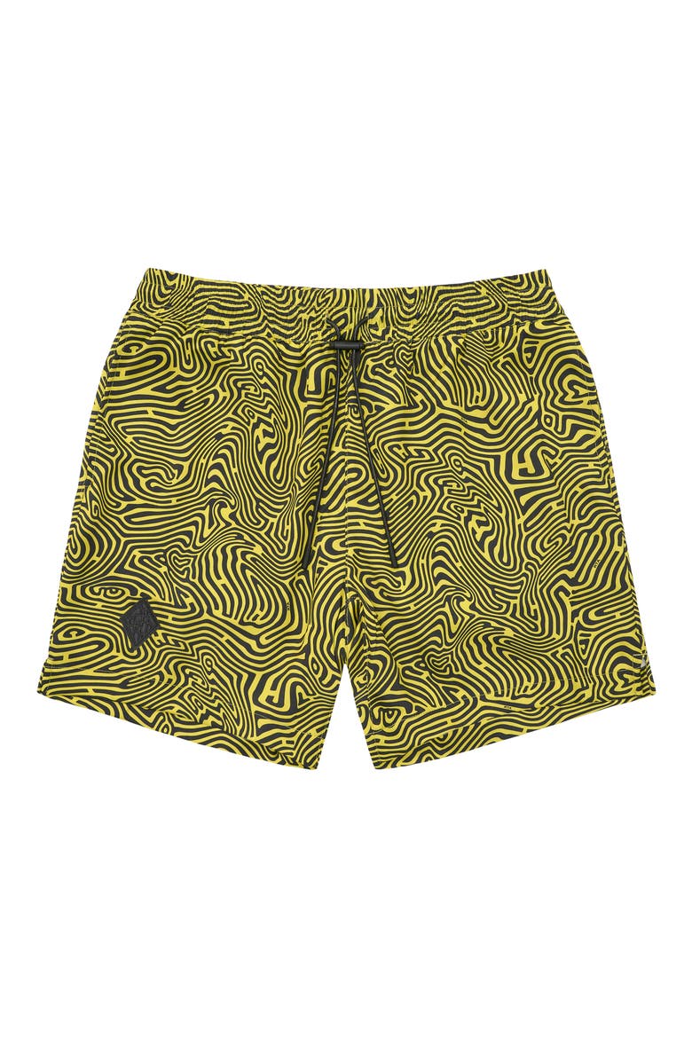 CLYDE ELASTICATED SHORT, Alternate, color, BLACK TOPOGRAPHY