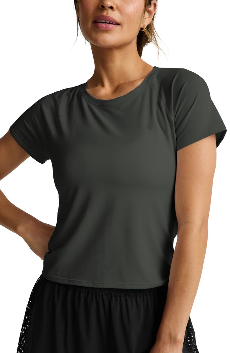 Beyond Yoga Breezeweight Active T-Shirt, Main, color, Slate Green