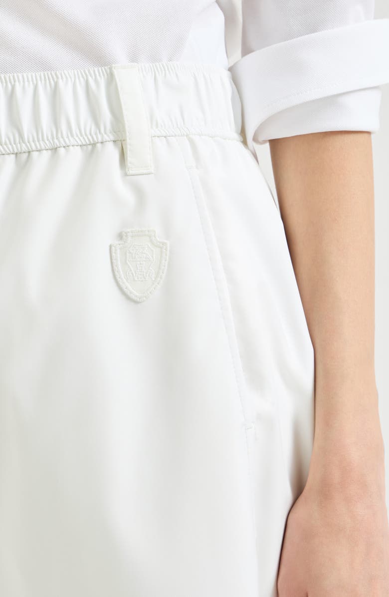 Brunello Cucinelli Ergonomic track trousers, Alternate, color, White