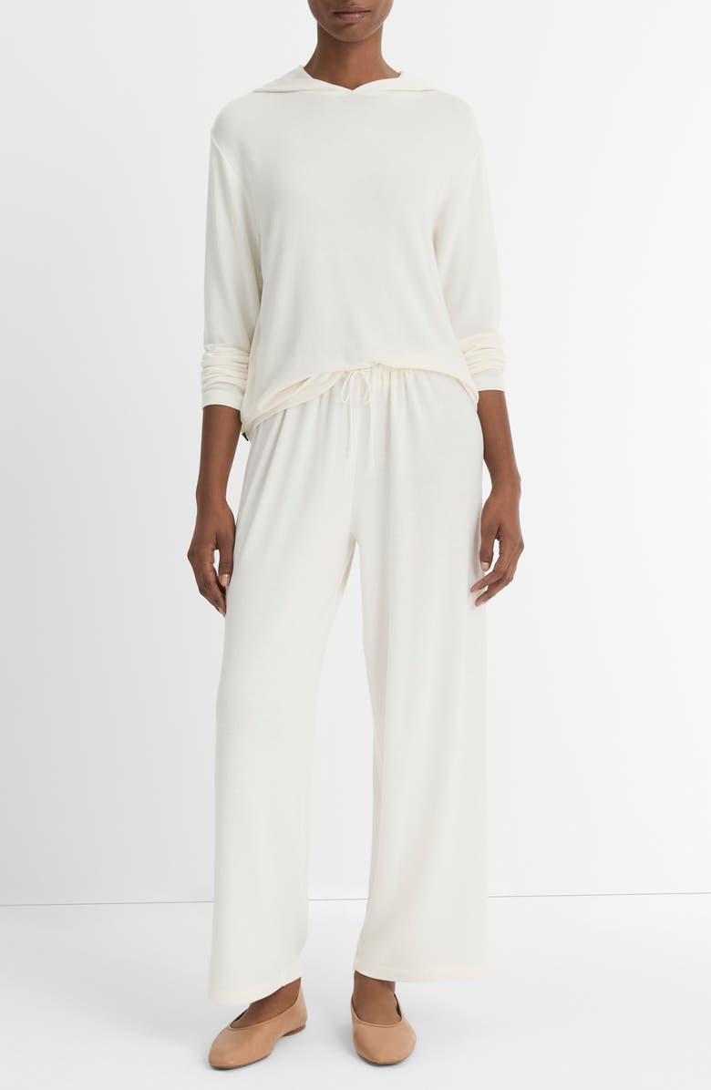 Vince Lounge Hoodie, Alternate, color, Bone