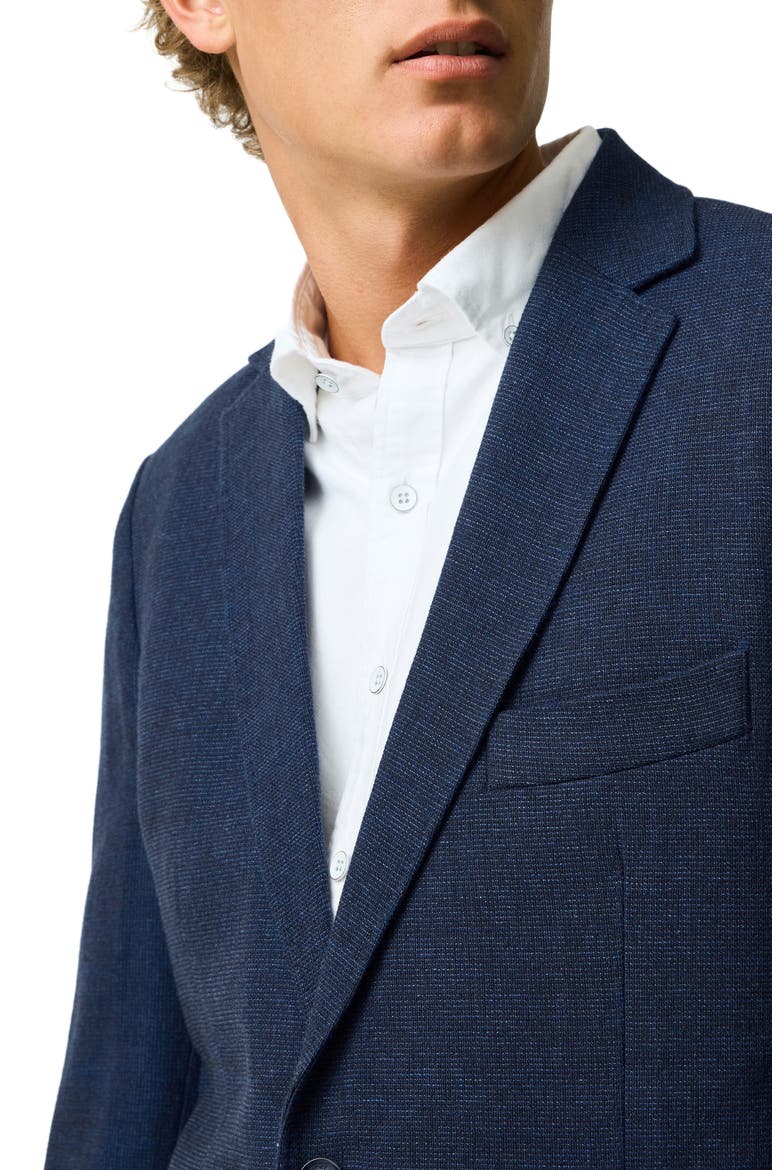 Willow Flat Wool & Silk Sport Coat, Alternate, color, INDIGO