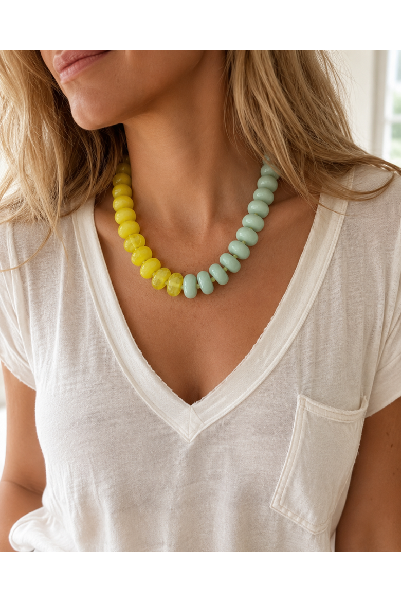 Citrus Sherbet Necklace, Alternate, color, Yellow
