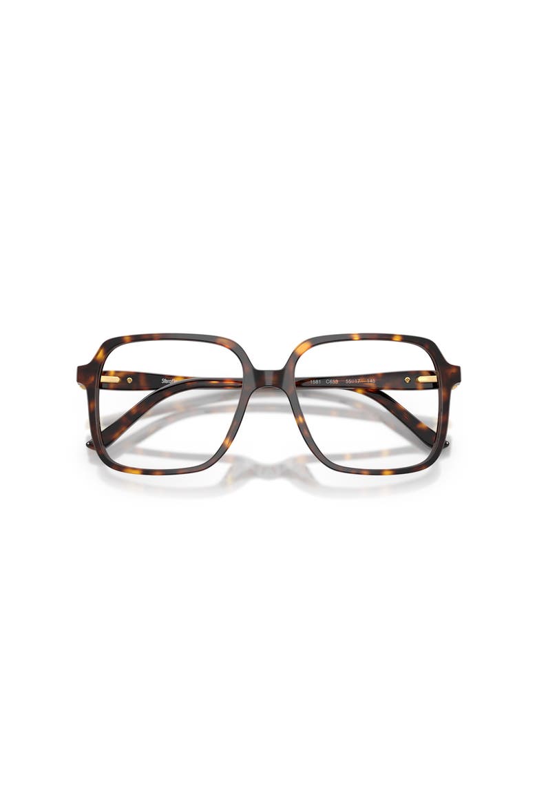 53mm Square optical glasses, Alternate, color, Tortoise