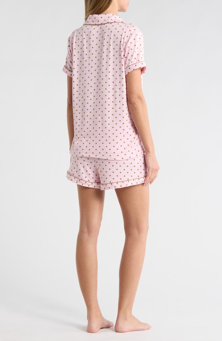 Tart Dixie Short Pajamas, Alternate, color, Brown Dot On Pink