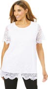 Jessica London Stretch Lace Tunic