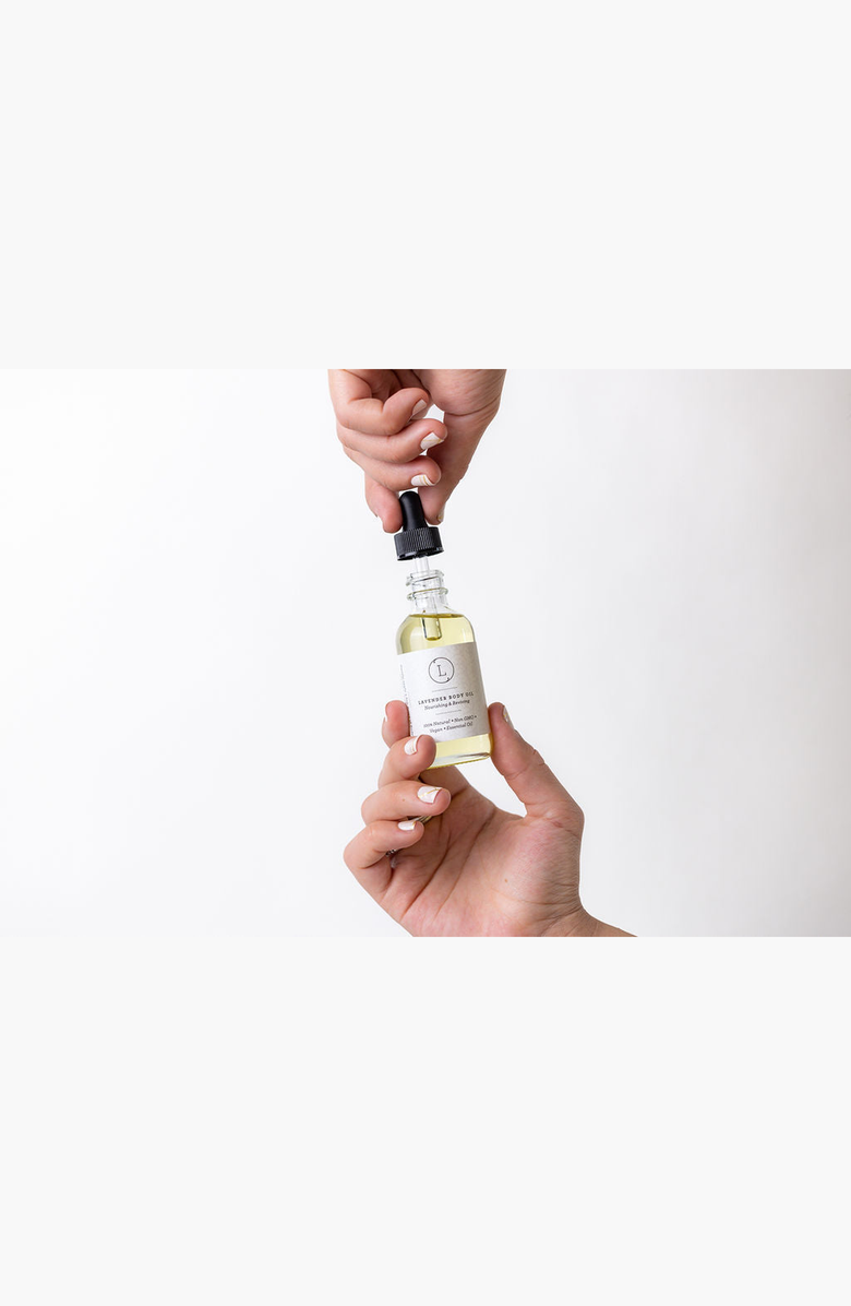 Lizush CBD Lavender Body Oil, Natural Moisturizing Body Oil, Alternate, color, NO COLOR