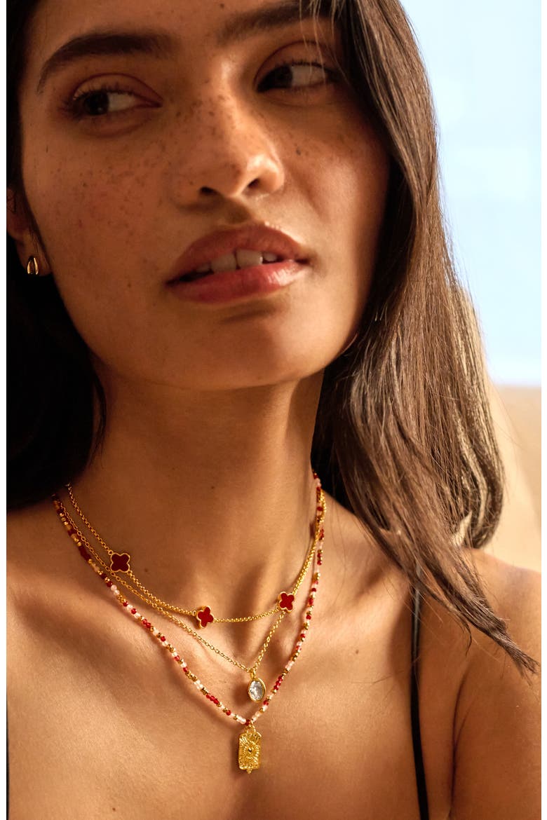 Signature Clover Collection I, Alternate, color, Gold-Tone Plated